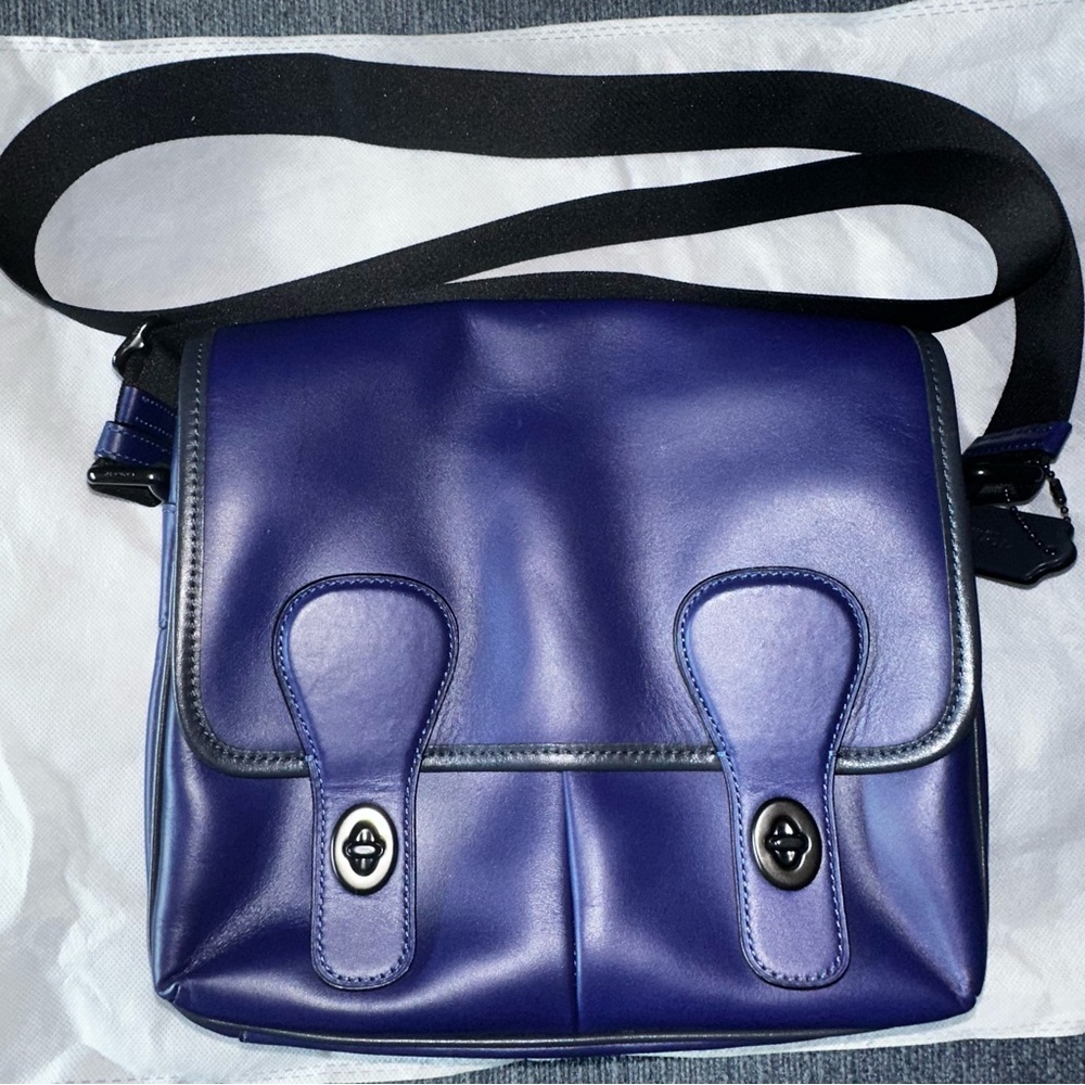 COACH Heritage Map Bag Refined Calf Cowhide